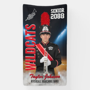 Senior-Marschband-Trompete-Sportfoto Banner