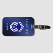 Senior Master Sergeant USAF Luggage Tag Gepäckanhänger (Vorderseite (Horizontal))