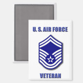 Senior Master Sergeant USAF Magnet (Vorderseite/Rückseite)
