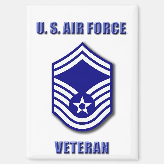 Senior Master Sergeant USAF Magnet (Vorderseite)