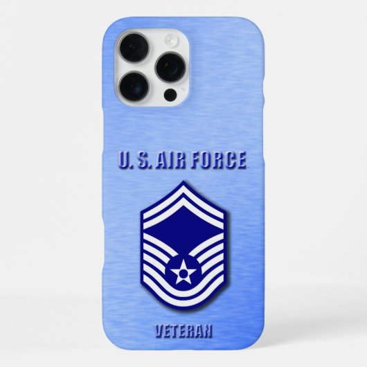 Senior Master Sergeant USAF Phone Case iPhone Hülle (Rückseite)
