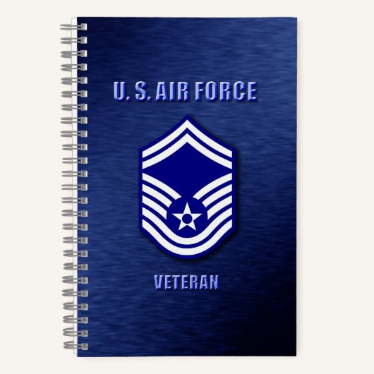 Senior Master Sergeant USAF Spiral Notebook Notizblock (Vorderseite)
