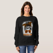 Senior Mimi 2022 Basketball Leopard Messy B Sweatshirt (Vorne ganz)