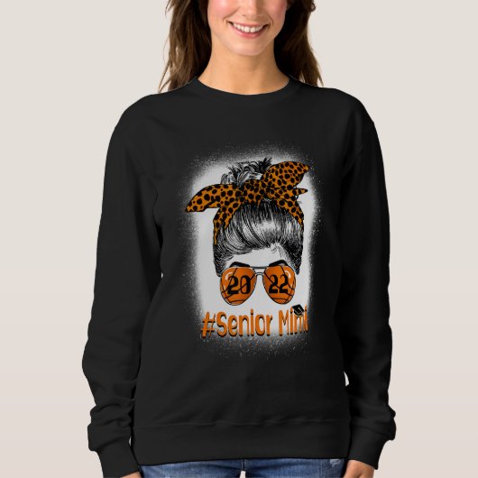 Senior Mimi 2022 Basketball Leopard Messy B Sweatshirt (Vorderseite)