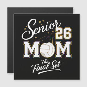 Senior Mom Abschlussklasse 2026 Volleyball Magnetkarte