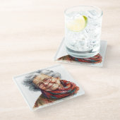 Senior Moments Glass Untersetzer (Schrägansicht)