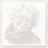 Senior Moments Glass Untersetzer (Rückseite)