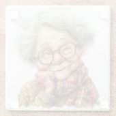 Senior Moments Glass Untersetzer (Rückseite)