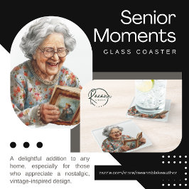 Senior Moments Glass Untersetzer