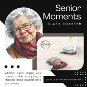 Senior Moments Glass Untersetzer