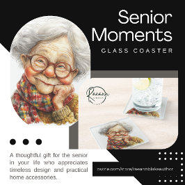 Senior Moments Glass Untersetzer