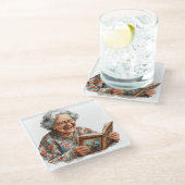 Senior Moments Glass Untersetzer (Schrägansicht)