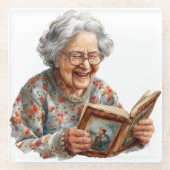 Senior Moments Glass Untersetzer (Vorderseite)