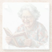 Senior Moments Glass Untersetzer (Rückseite)