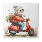 Senior Moments Keramik Tile Fliese (Vorderseite)