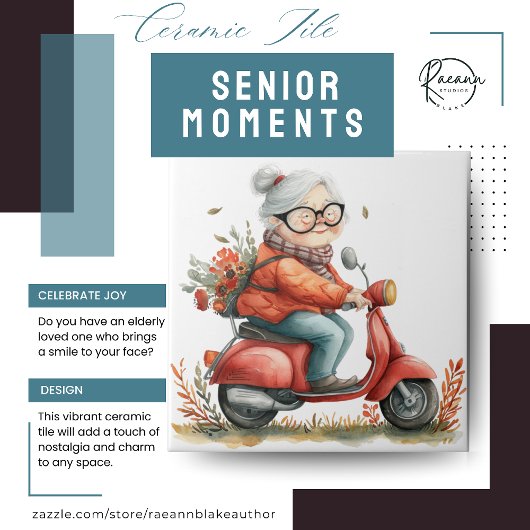 Senior Moments Keramik Tile Fliese