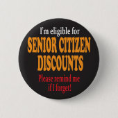 Senior Moments | Meilenstein Button (Vorderseite)