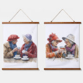 Senior Moments Wood Topped Wall Tapestes Wandteppich Mit Holzrahmen (Doppelt)
