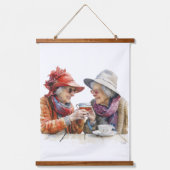 Senior Moments Wood Topped Wall Tapestes Wandteppich Mit Holzrahmen (Vorderseite 2)