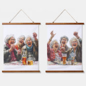 Senior Moments Wood Topped Wall Tapestes Wandteppich Mit Holzrahmen (Doppelt)