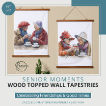 Senior Moments Wood Topped Wall Tapestes