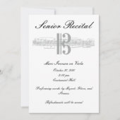 Senior Music Erwägung - Alto Clef Einladung (Vorderseite)