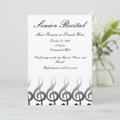 Senior Music Erwägungsgrund Einladung (Stehend Vorderseite)