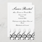 Senior Music Erwägungsgrund Einladung (Vorne/Hinten)