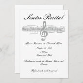 Senior Music Erwägungsgrund Einladung (Vorne/Hinten)