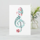 Senior Music Erwägungsgrund Einladung (Stehend Vorderseite)