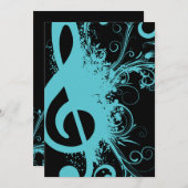 Senior Music Erwägungsgrund Einladung (Vorne/Hinten)