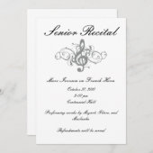 Senior Music Erwägungsgrund Einladung (Vorne/Hinten)