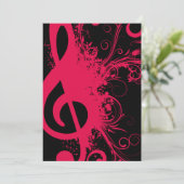 Senior Music Erwägungsgrund Einladung (Stehend Vorderseite)