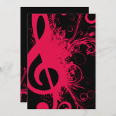 Senior Music Erwägungsgrund Einladung (Vorne/Hinten)