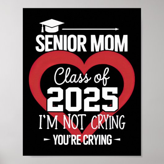 Senior-Mutter 2025 Abschlussklasse 2025 Abschluss  Poster (Vorne)