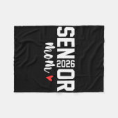 Senior-Mutter 2026 Stolze Mutter eines Abituriente Fleecedecke (Vorderseite (Horizontal))