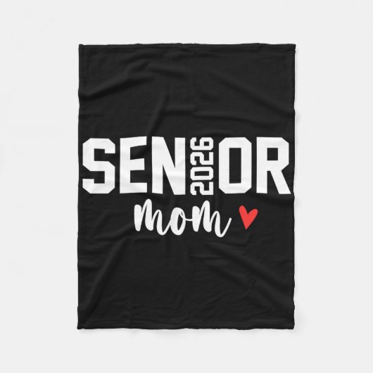 Senior-Mutter 2026 Stolze Mutter eines Abituriente Fleecedecke (Vorderseite)