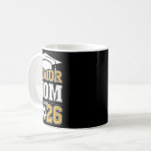 Senior-Mutter Cl von 2026 Absolvent Fußball 2026 A Kaffeetasse (Vorderseite Links)