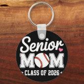Senior-Mutter Cl Von 2026 Baseball Retro-Mutter Ab Schlüsselanhänger (Vorderseite)