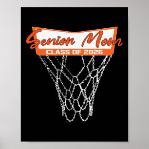 Senior-Mutter Cl von 2026 Basketball-Netz-Abschlus Poster