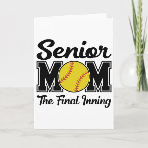Senior-Mutter Das letzte Inning Softll-Mutter-Absc Karte