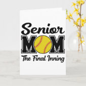 Senior-Mutter Das letzte Inning Softll-Mutter-Absc Karte (Gelbe Blume)