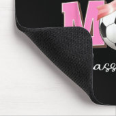 Senior-Mutter Klasse 2026 Fußball rosa Schleife De Mousepad (Ecke)