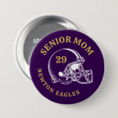 Senior-Mutter Vintage-Fußballhelm individuell gest Button (Vorne & Hinten)