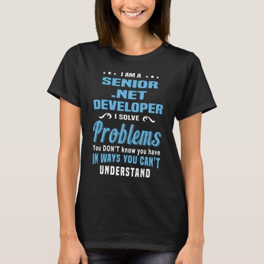 Senior .NET Developer T-Shirt (Vorderseite)