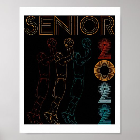 Senior Night Basketball Abschluss Senior Poster (Vorne)