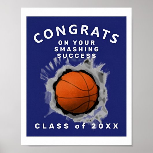 Senior Night Basketball Class of 2022 Poster (Vorne)