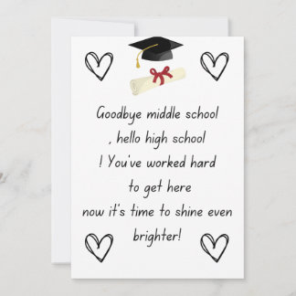 Senior night geschenke 8. Klasse Feiertagskarte