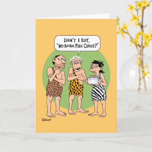 Senior "No more Birthdays" Karte (Gelbe Blume)