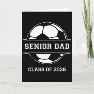 Senior Papa Fußballverein 2026 Abschluss Absolvent Karte